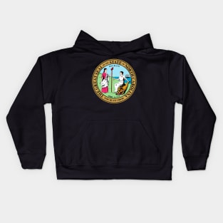 North Carolina Coat of Arms Kids Hoodie